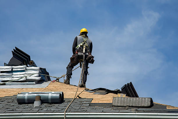 Professional Roof Installation technician working in Phelps, NY